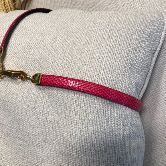 Vintage CARLISLE Real Snake Skin Pink Belt w Gold Tone Hardware/Chain Carlisle | Accessories | Vintage Carlisle Real Snake Skin  main image 2